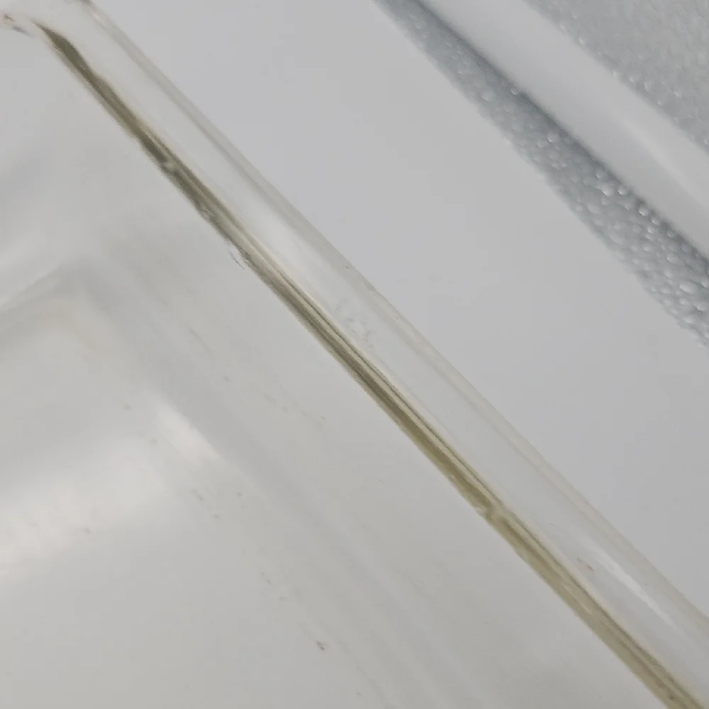 Clear Rectangular Glass Storage Dish - Transparent with Light Amber Tint